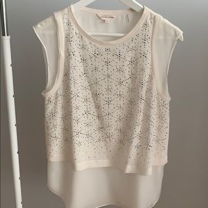 Rebecca Taylor sheer beaded top